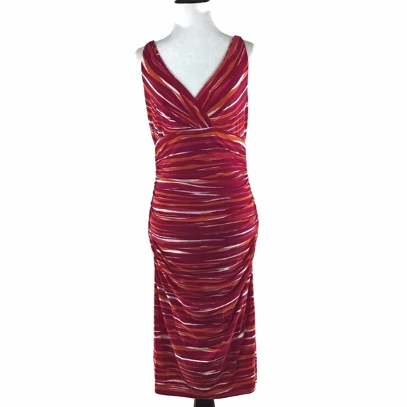 Lauren Ralph Lauren Dresses & Skirts - Ralph Lauren Ruched Bright Jersey Bodycon Dress 6